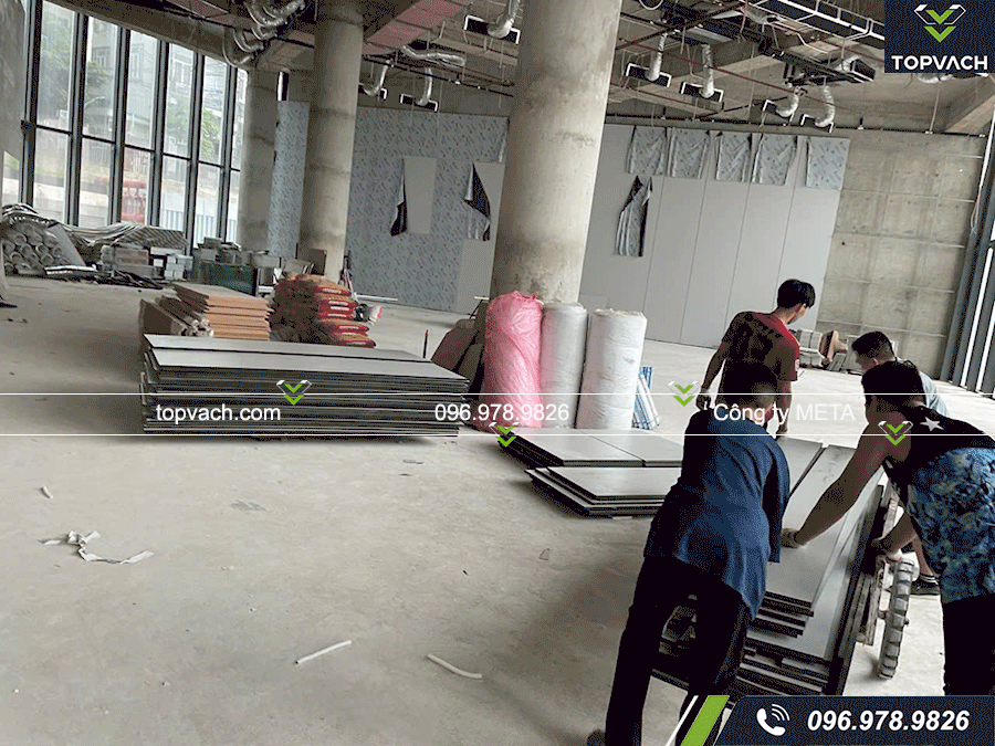 Lắp đặt vách ngăn vệ sinh cho bệnh viện đa khoa Quốc tế Vinmec Hạ Long